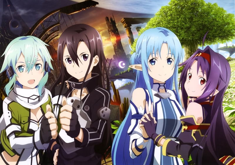 outdoors, disguise, creativity, male likeness, Sinon (Sword Art Online), choice, day, close-up, no people, obscured face, Kirito (Sword Art Online), multi colored