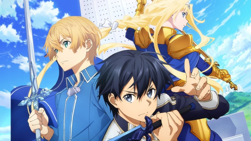 anime, Eugeo, 1080P, Kirigaya Kazuto, Kirito (Sword Art Online), Sword Art Online Alicization, Alice (Sword Art Online: Alicization), sword