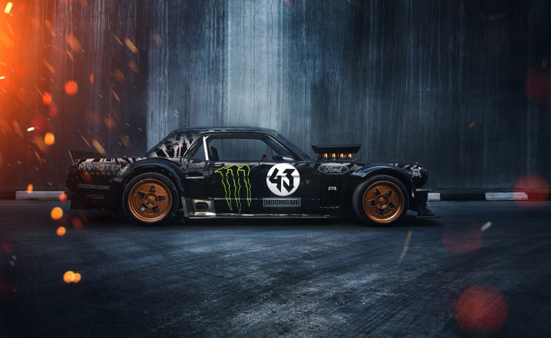 1965, Sparks, Side, SEVEN, Gymkhana, 845 hp, Hoonicorn, 1080P, Ford, Mustang, RTR, Ken Block