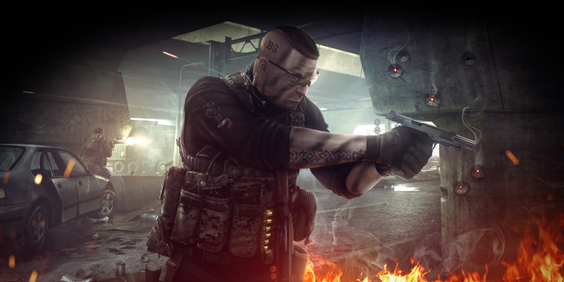 security, fire, gun, sparks, aggression, government, flame, communication, smoke - physical structure, clothing, three quarter length, holding, escape from tarkov