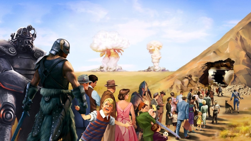 1080P, video games, Fallout, Bethesda Softworks, The Elder Scrolls, Video Game Art, Fallout 3, The Elder Scrolls V: Skyrim, Fallout 4, apocalyptic, shelter