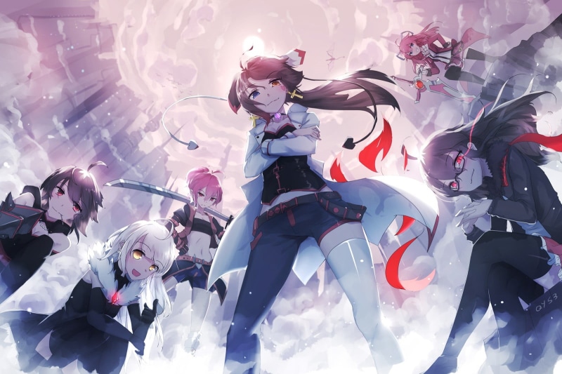 Pixiv Fantasia T, characters, unrecognizable person, technology, day, anime, Tian Ye, digital composite, sunlight, people, original characters