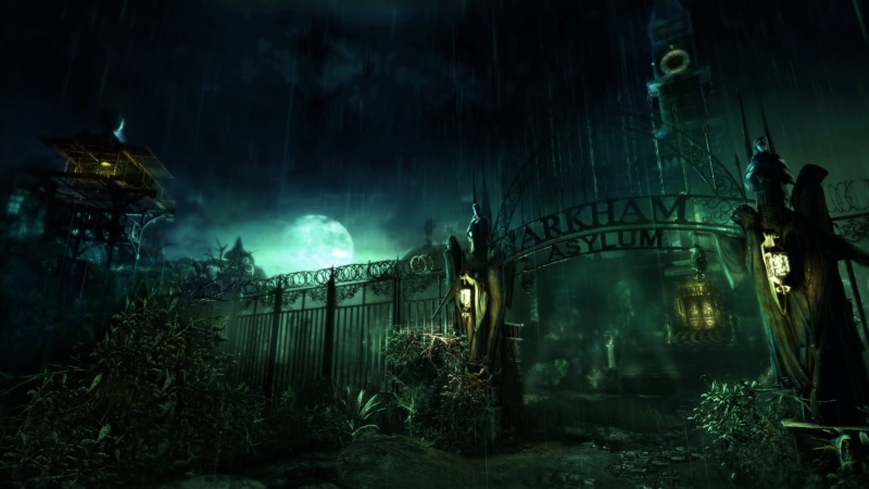 video games, ruined, 1080P, horror, building, arch, dark, night, no people, arkham, the past, outdoors, built structure, abandoned, obsolete, architecture