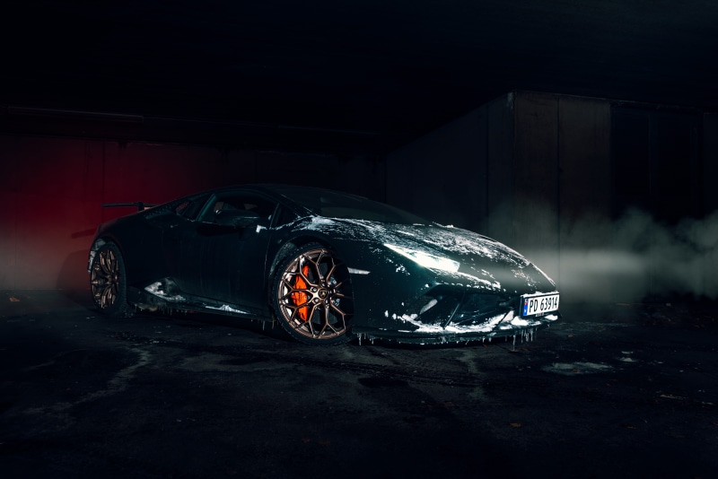 night, car accident, demolished, sports car, lamborghini, land vehicle, wheel, destruction, no people, dark, abandoned, motor vehicle, broken, damaged