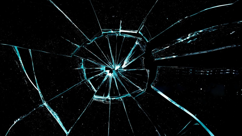 indoors, dark, cracked, window, close-up, broken, no people, pattern, black background, misfortune, breaking, shattered glass, night, damaged, backgrounds