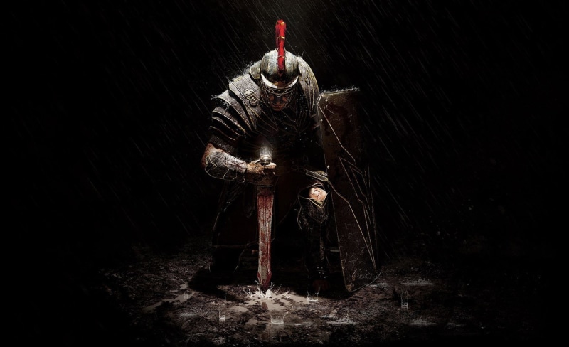 night, Other Games, costume, digital, ryse, technology, horror, spooky, standing, rome, tree, man, wood - material, marius, son of rome, robot, digital composite