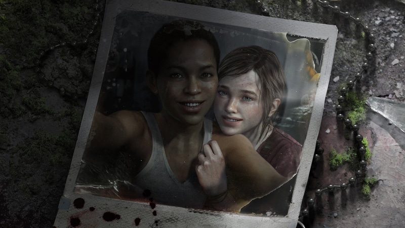 emotion, couple - relationship, The Last of Us, video games, headshot, beautiful woman, us, togetherness, women, lifestyles, polaroids, The Last of Us: Left Behind