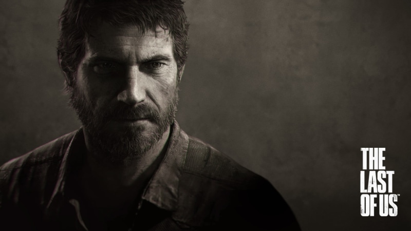 video games, stubble, last, looking at camera, adult, males, emotion, The Last of Us, us, individuality, 1080P, monochrome, one person, beard