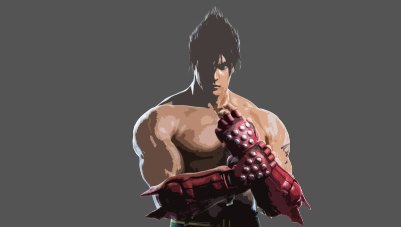 vitality, exercising, shirtless, rear view, indoors, Tekken, simple, healthy lifestyle, studio shot, one person, athlete, black background, lifestyles