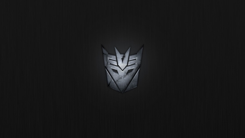 decepticon, logo, black background, 2K, background, black