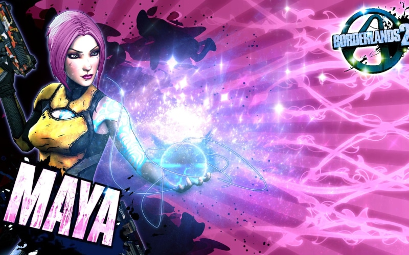 Borderlands, video games, Maya (Borderlands), vault hunters, Borderlands 2, 1080P