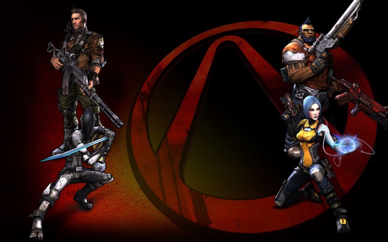 the past, no people, red, indoors, full length, sculpture, representation, protection, sword, Borderlands 2, creativity, architecture, black background