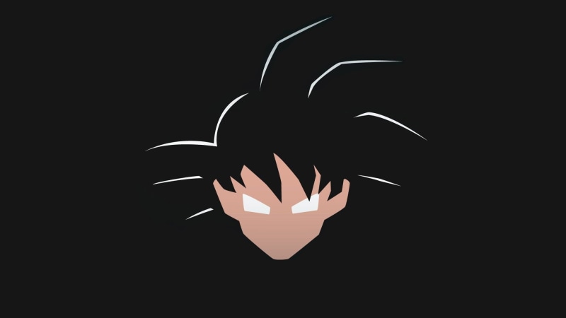 son, black color, glowing, 1080P, Son Goku, Dragon Ball, digital, goku, copy space, studio shot, indoors, art and craft, illuminated, creativity