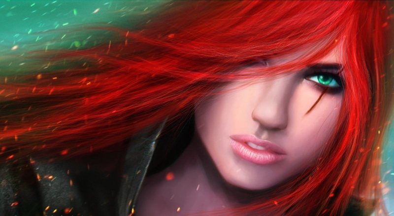 lipstick, video game, hair, Sinister Blade, Multiplayer, make-up, 1080P, fashion, beautiful people, Online, beauty, game, human hair, body part, redhead