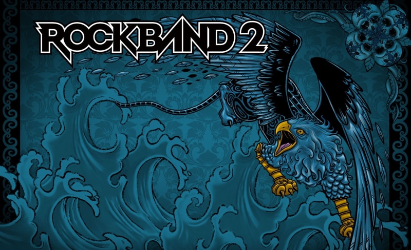 full frame, Games, band, digital, Cyan, blue, Other Games, griffin, design, metal, rock band 2, no people, pattern, day, communication, creativity, music game