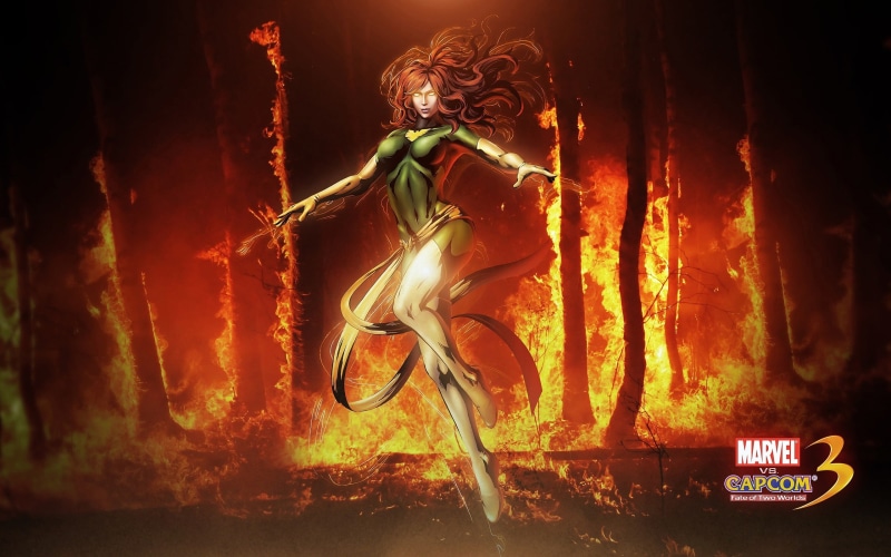 video games, human representation, capcom, sign, X-Men, burning, flame, jane, 2K, superheroines, marvel, Jean Grey, communication, outdoors, representation