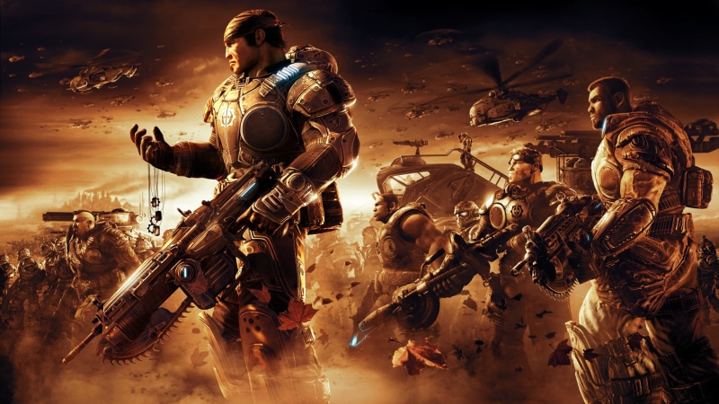 Dog Tags, security, military uniform, conflict, aggression, war, armor, apocalyptic, men, Gears of War, video games, game, soldiers, adult, standing, people