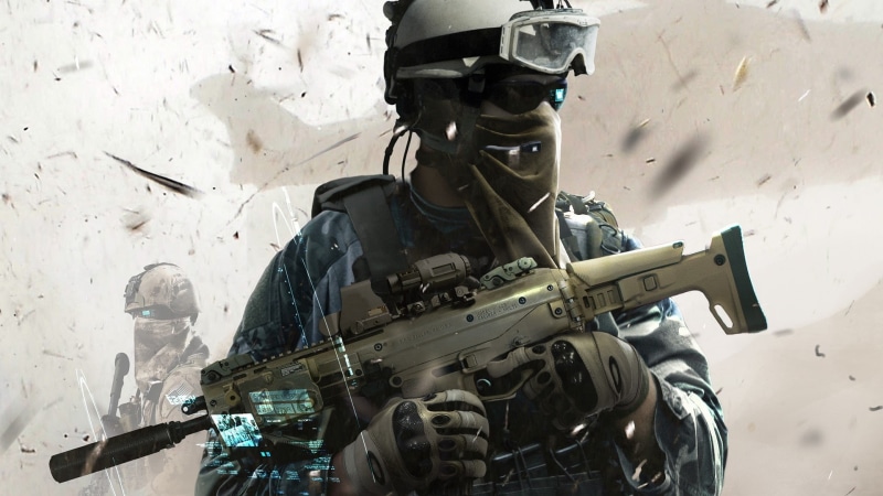 rifle, graw, duty, call, video games, soldier, recon, 1080P, ghost, illustration, hd