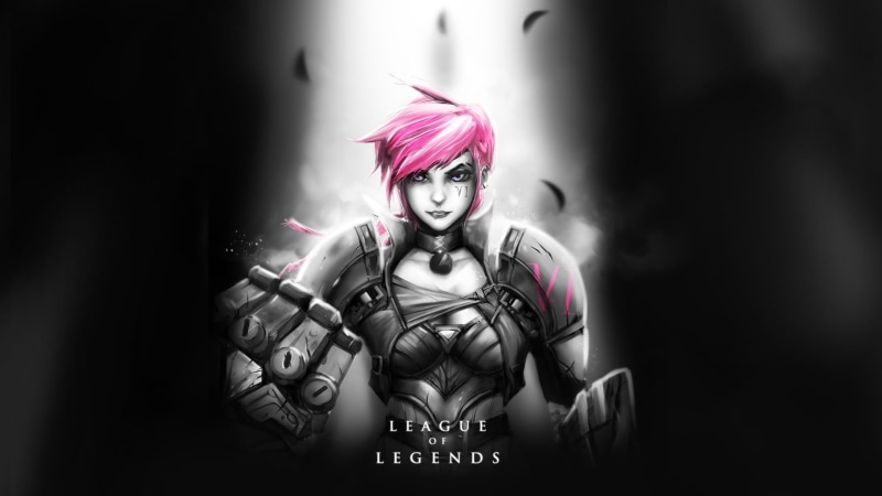 studio shot, League of Legends, body paint, adult, character, beauty, looking at camera, silver colored, females, one person, video games, league