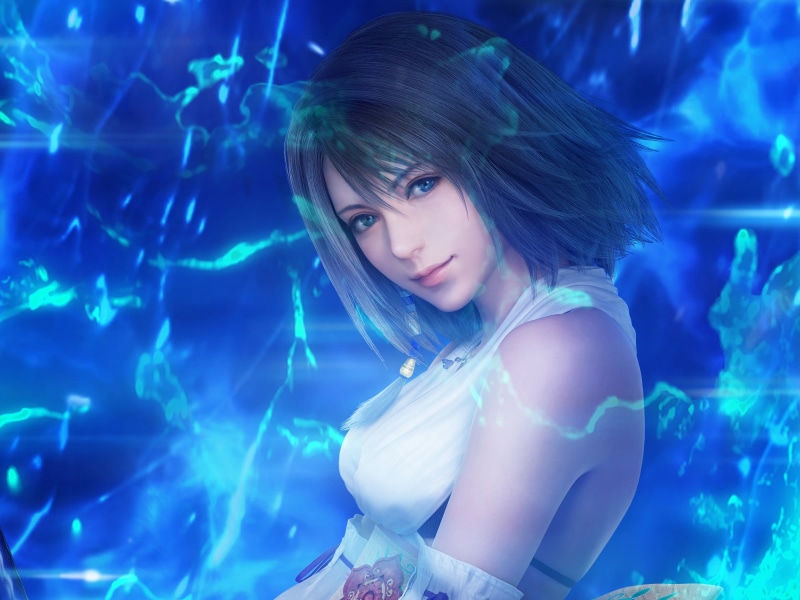 women, 1080P, fantasy, girl, face, portrait, beauty, background, young adult, looking at camera, yuna, long hair, hair, beautiful people, final, young women