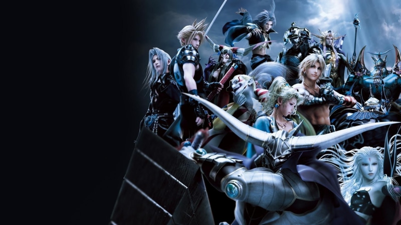 arts culture and entertainment, young men, night, outdoors, representation, young adult, real people, men, technology, Final Fantasy, crowd, artwork, activity