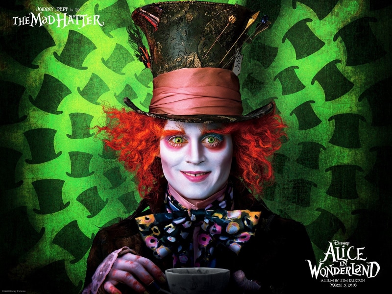 Movie, Johnny Depp, 720P, Mad Hatter, Alice in Wonderland (2010)