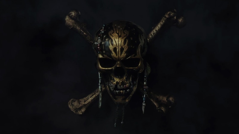 cover, Pirates of the Caribbean, close-up, fashion, no people, single object, portrait, 1080P, necklace, pirates, looking at camera, black color, animal wildlife