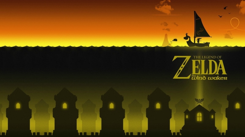 history, zelda, travel destinations, city, no people, nature, waker, building exterior, wind, orange color, silhouette, The Legend of Zelda: Wind Waker