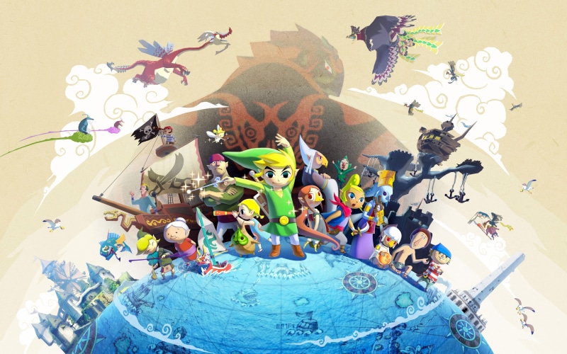 swimming pool, women, 4K, crowd, nature, The Legend Of Zelda: Wind Waker, male likeness, video games, enjoyment, leisure activity, real people, representation