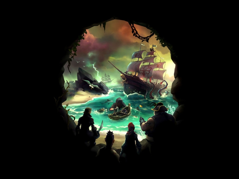 mmo, thieves, microsoft, windows, fantasy, xbox, 1080P, sea, action, pirate, fighting, rpg, adventure