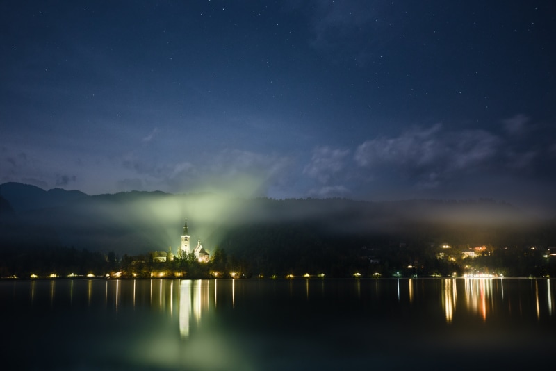 pollution, tower, reflection, environment, building exterior, stars, fuel and power generation, lighted, maiden, lighthouse, s, water, lights, cloud, astronomy