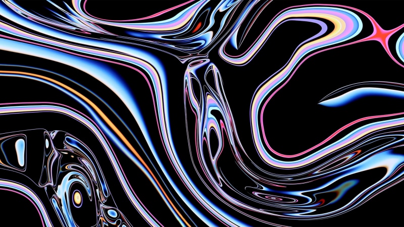 abstract, 4K, Apple Computer, colorful, Apple Pro Display XDR