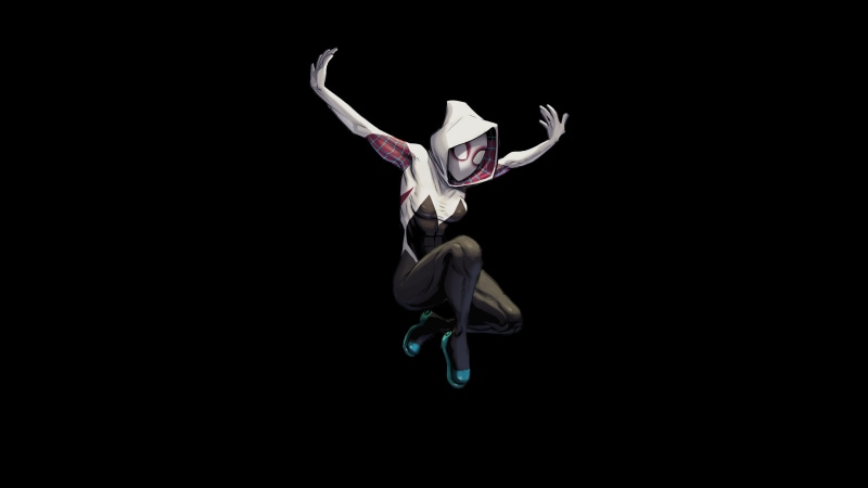 digital art, 4k, gwen, spiderman into the spider verse, hd, gwen stacy, 5k, artist, 5K, artwork