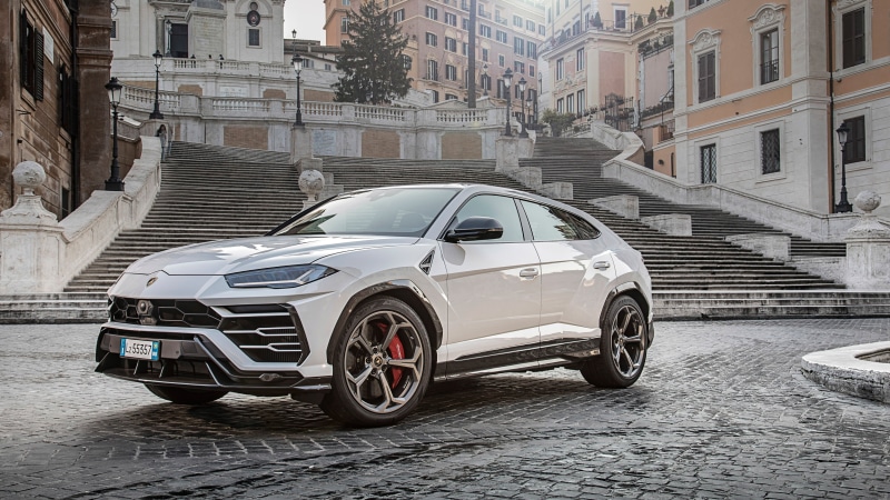 Lamborghini, white, 4K, 2018, Urus