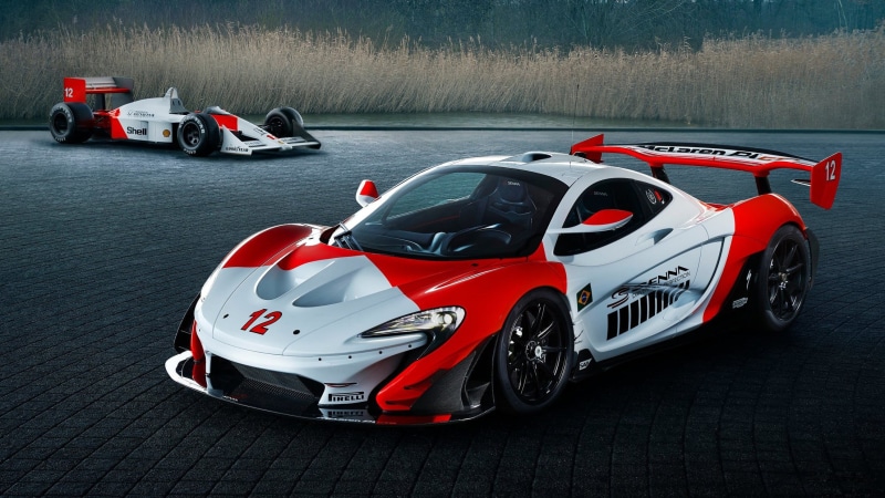 Ayrton Senna, Hypercar, McLaren, car, custom-made, 2018 McLaren Senna, 1080P, McLaren P1 GTR