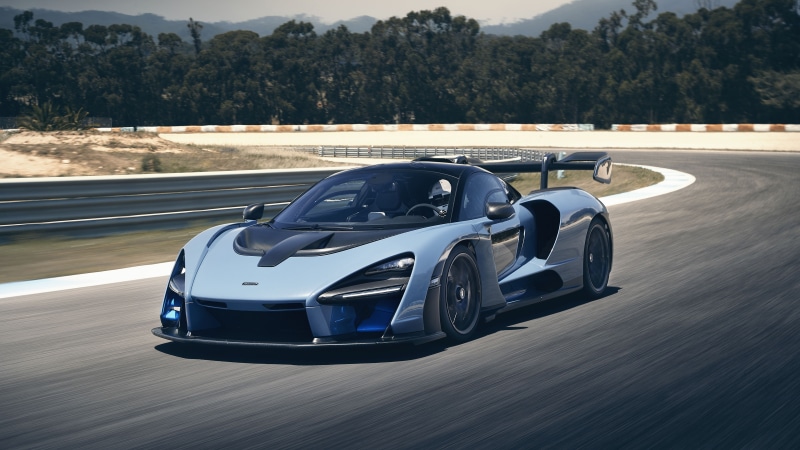 2018, McLaren Senna, 5K, Racing track, Victory Grey, 5K