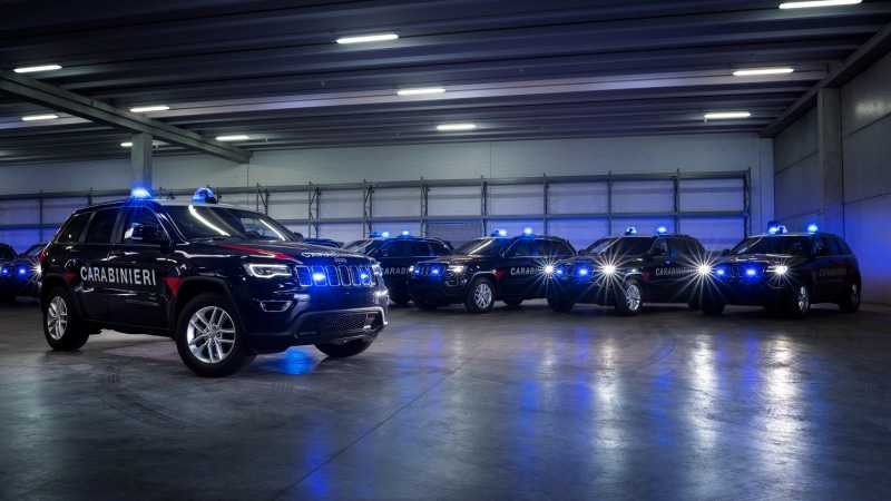 2018, 4K, Carabinieri, Jeep, Grand, Cherokee