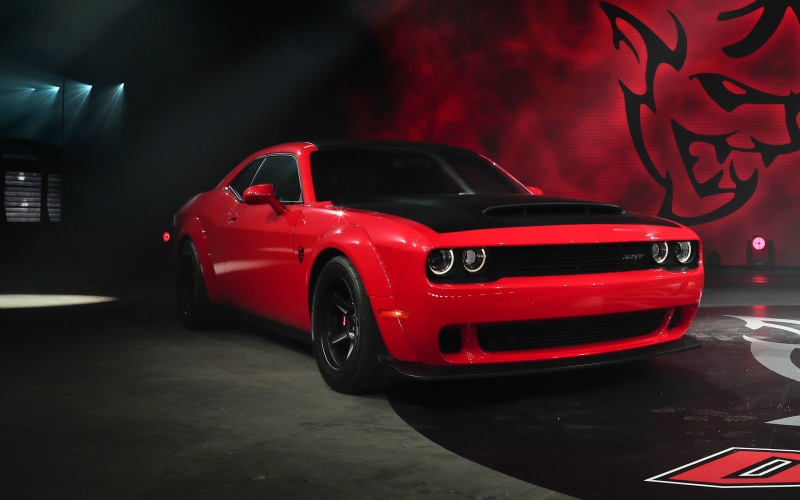 2K, red cars, Dodge Challenger, vehicle, car, Dodge Challenger Demon SRT