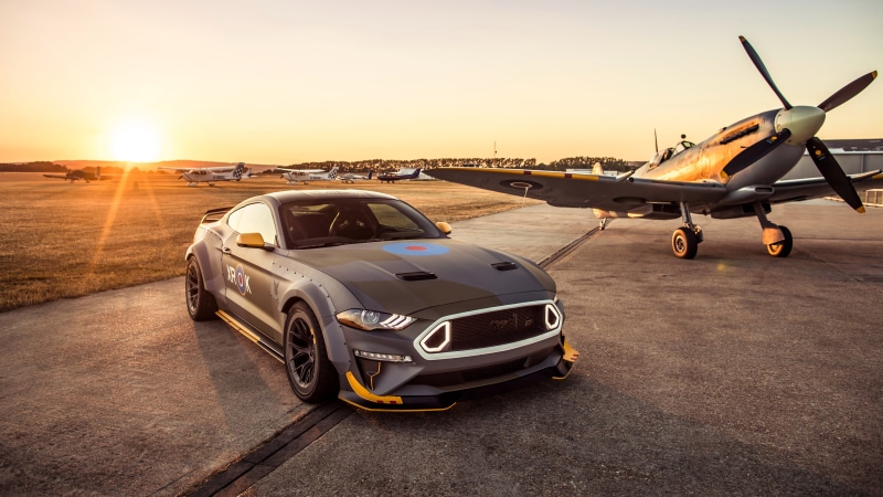 Sunset, 4K, Ford Eagle Squadron Mustang GT, 2018, 4K