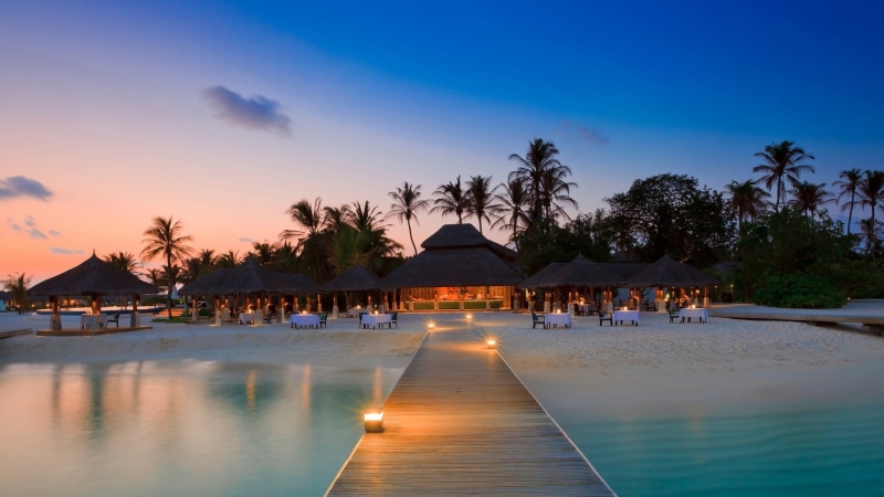 beaches, art, nature, maldives, bar, night, hd, beach, architecture, x, water, 1080P
