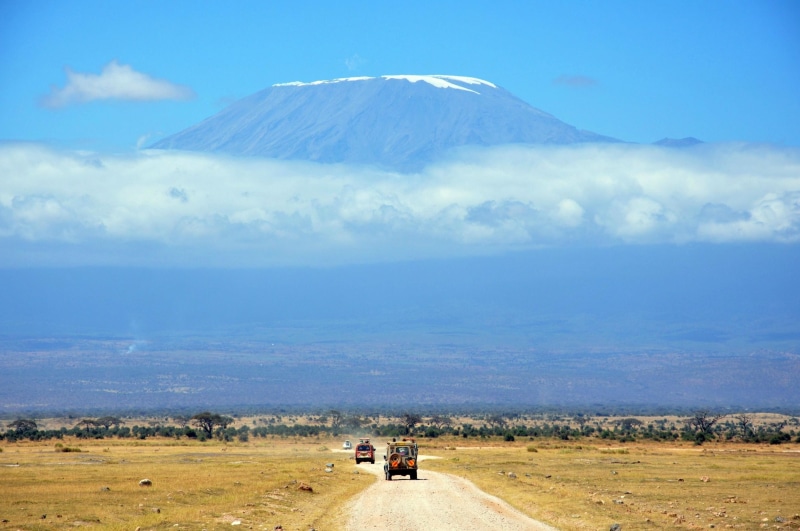 road, landscape, Tanzania, 2K, mountains, nature, Mount Kilimanjaro