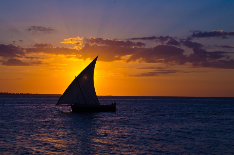 holiday, boat, sunset, 4K, water, idyllic, sailing, nautical vessel, transportation, sky, scenics - nature, horizon over water, ocean, sail boat, cloud - sky
