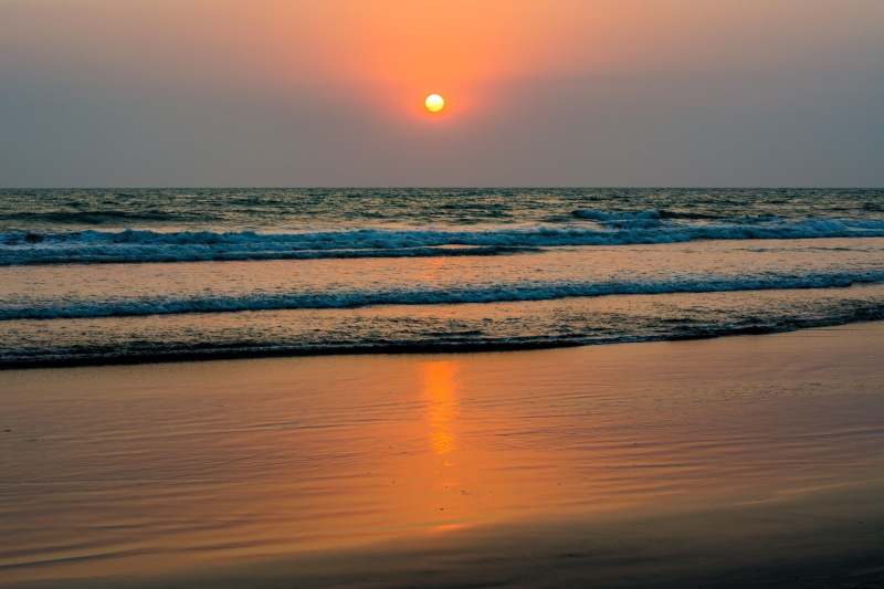 sunlight, romantic sky, beach sunset, water, beach, idyllic, peaceful, evening, ocean, sand, sunset, coast, outdoors, tranquil scene, color, travel, sea