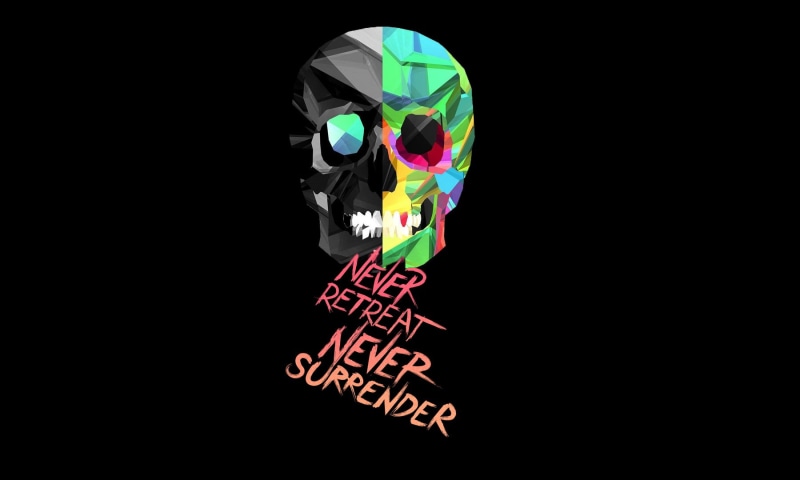 motion, light, text, skull and bones, copy space, creativity, reflection, emotion, sign, quote, cut out, no people, skull, illustration, never, communication