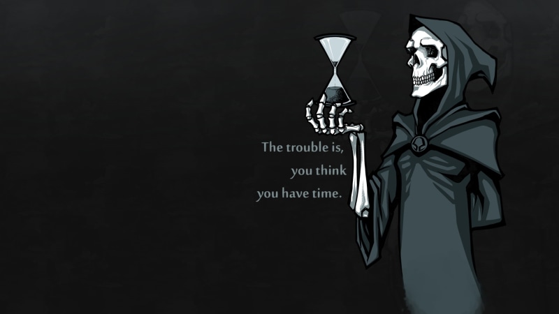 simple background, hoods, hourglasses, Grim Reaper, time, skeleton, skull, digital art, 1080P, bones, quote