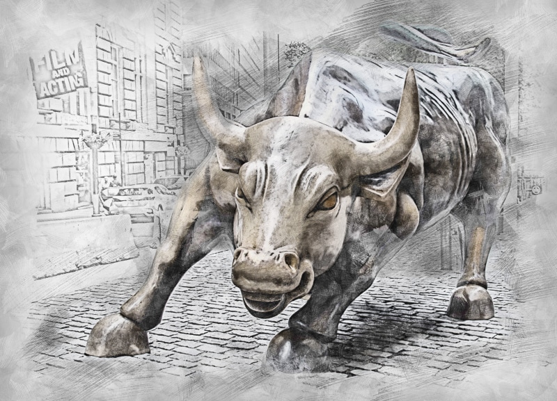bull, 4K, animal body part, one animal, art and craft, treasure, photo art, symbol, animal, business, wealth, finance, horned, representation, bizarre