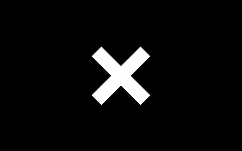 studio shot, black color, no people, logo, cross, dark, indoors, The XX, guidance, black background, white color, cut out, minimalism, sign, arrow symbol