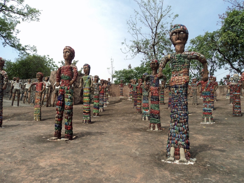 day, Chandigarh, sky, military, figures, group of people, art and craft, real people, multi colored, architecture, sculpture, childhood, full length, statue