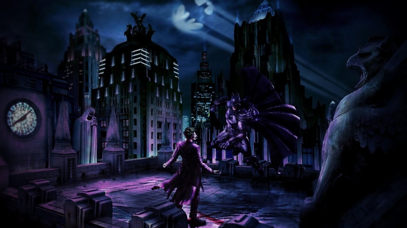 history, architecture, city, comic art, spirituality, night, travel destinations, gothic style, religion, building exterior, travel, adult, 1080P, Joker
