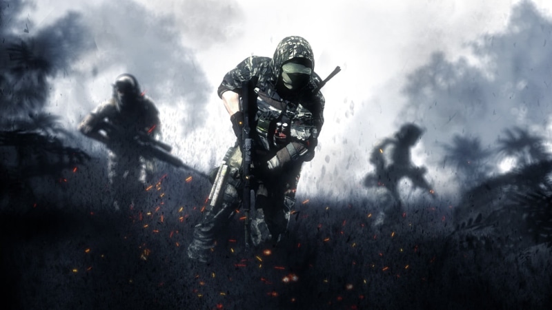  videogame, digital, nature, day, 1080P, outdoors, accidents and disasters, soldier, sport, smoke - physical structure, communication, security